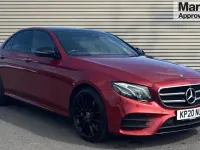 Used Mercedes E400 AMG line 340 HP (250 kW) 2020 Red