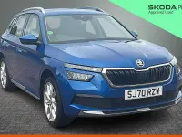 Used Skoda Kamiq SE L 110 HP (80 kW) 2020 Race blue metallic SUV