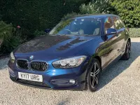 Used BMW 118 Sport Line 136 HP (100 kW) 2017 Blue Hatchback