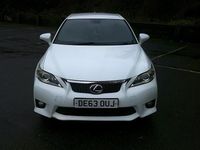 Used Lexus CT200h Sport Line 2013 White Hatchback