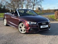 Used Audi A3 Cabriolet S-Line 2015 Red Cabriolet