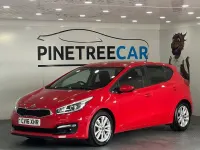 Used Kia Ceed 98 HP (72 kW) 2016 Red Hatchback