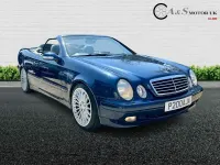 Used Mercedes CLK320 Elegance 218 HP (160 kW) 2000 Blue Cabriolet