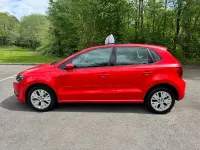 Used VW Polo SE 90 HP (66 kW) 2016 Red Hatchback