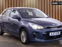 Begagnad Kia Rio 2017 Blå Halvkombi