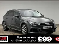Used Audi A3 Black Edition 150 HP (110 kW) 2018 Grey Sedan