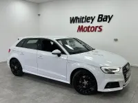 Used Audi A3 S-Line 190 HP (139 kW) 2018 White Sedan