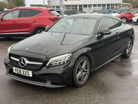 Used Mercedes C300 AMG line 254 HP (186 kW) 2018 Black Coupe