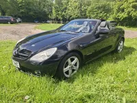 Begagnad Mercedes SLK200 184 HK (135 kW) 2009 Svart Cab