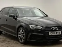 Used Audi A3 Black Edition 150 HP (110 kW) 2018 Black Sedan