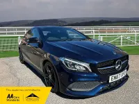 Used Mercedes CLA200 AMG line 136 HP (100 kW) 2018 Blue Coupe