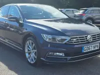 Used VW Passat R-line 150 HP (110 kW) 2017 Blue Sedan