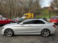 Used Mercedes C220 AMG Line Premium Plus 2014 Silver Sedan