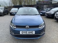 Used VW Polo SE 60 HP (44 kW) 2015 Blue Hatchback