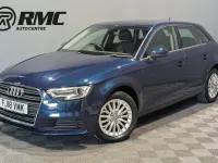 Used Audi A3 Sportback Design 116 HP (85 kW) 2018 Blue Hatchback