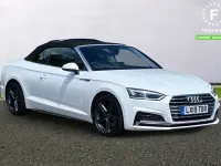 Used Audi A5 Cabriolet S-Line 190 HP (139 kW) 2019 White Cabriolet