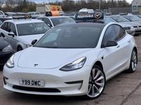 Used Tesla Model 3 Performance 461 kW (627 HP) 2019 White Sedan