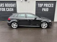 Used Audi A3 S-Line 150 HP (110 kW) 2018 Black Sedan