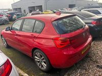 Used BMW 118 Sport Line 136 HP (100 kW) 2016 Red Hatchback