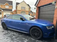 Used Audi A5 Black Edition 177 HP (130 kW) 2015 Blue Coupe