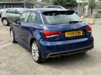 Used Audi A1 S-Line 95 HP (69 kW) 2018 Blue Hatchback