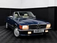 Used Mercedes SL500 1987 Blue Cabriolet