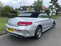 Used Mercedes C200 AMG line 2017 Silver Cabriolet