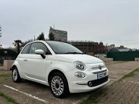Used Fiat 500 Lounge 2017 White Cabriolet