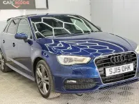 Used Audi A3 Sportback S-Line 150 HP (110 kW) 2015 Blue Hatchback