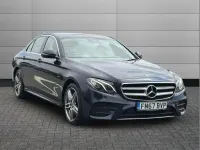 Used Mercedes E350 AMG line 295 HP (216 kW) 2018 Blue Sedan
