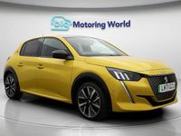 Used Peugeot e-208 Premium 100 kW (136 HP) 2021 Yellow Hatchback