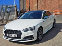 Used Audi A5 S-Line 190 HP (139 kW) 2018 White Coupe