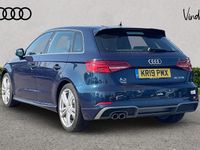 Used Audi A3 S-Line 147 HP (108 kW) 2019 Blue Sedan