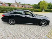 Used Mercedes E220 AMG line 2014 Black Sedan