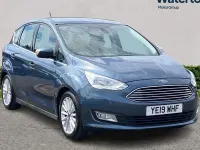 Used Ford C-MAX Titanium 125 HP (91 kW) 2019 Blue MPV
