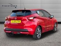 Używany Nissan Micra Acenta 90 KM (66 kW) 2019 Czerwony Hatchback