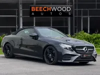 Used Mercedes E300 AMG line 245 HP (180 kW) 2018 Black Cabriolet