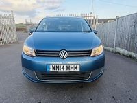 Begagnad VW Touran SE 105 HK (77 kW) 2014 Blå Minibuss
