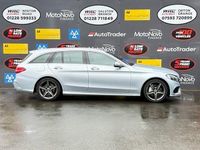 Used Mercedes C220 AMG line 170 HP (125 kW) 2018 Silver Estate