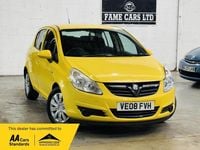 Used Vauxhall Corsa Club 2008 Yellow Hatchback