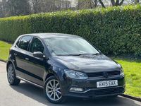 Used VW Polo Design 75 HP (55 kW) 2015 Black Hatchback