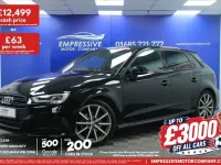 Used Audi A3 Black Edition 116 HP (85 kW) 2018 Black Sedan