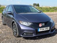 Begagnad Honda Civic SR 120 HK (88 kW) 2014 Blå Halvkombi