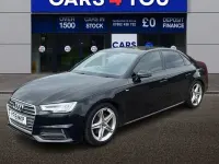 Used Audi A4 S-Line 150 HP (110 kW) 2018 Black Sedan
