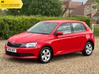 Used Skoda Fabia SE 90 HP (66 kW) 2015 Red Hatchback