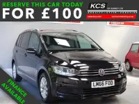 Used VW Touran Family 150 HP (110 kW) 2016 Black MPV