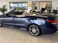 Used Mercedes E220 AMG line 175 HP (128 kW) 2014 Blue Cabriolet