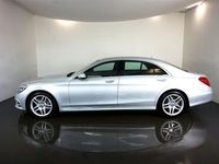 used Mercedes S350 S Class 3.0D L AMG LINE 4d AUTO-2 OWNER CAR FINISHED IN IRIDIUM SILVER WITH BLACK LEATHER UPHOLSTERY-