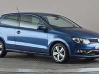Used VW Polo Edition 90 HP (66 kW) 2017 Blue Hatchback