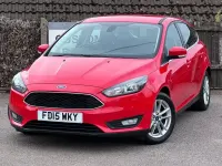 Used Ford Focus Zetec 98 HP (72 kW) 2015 Red Hatchback
